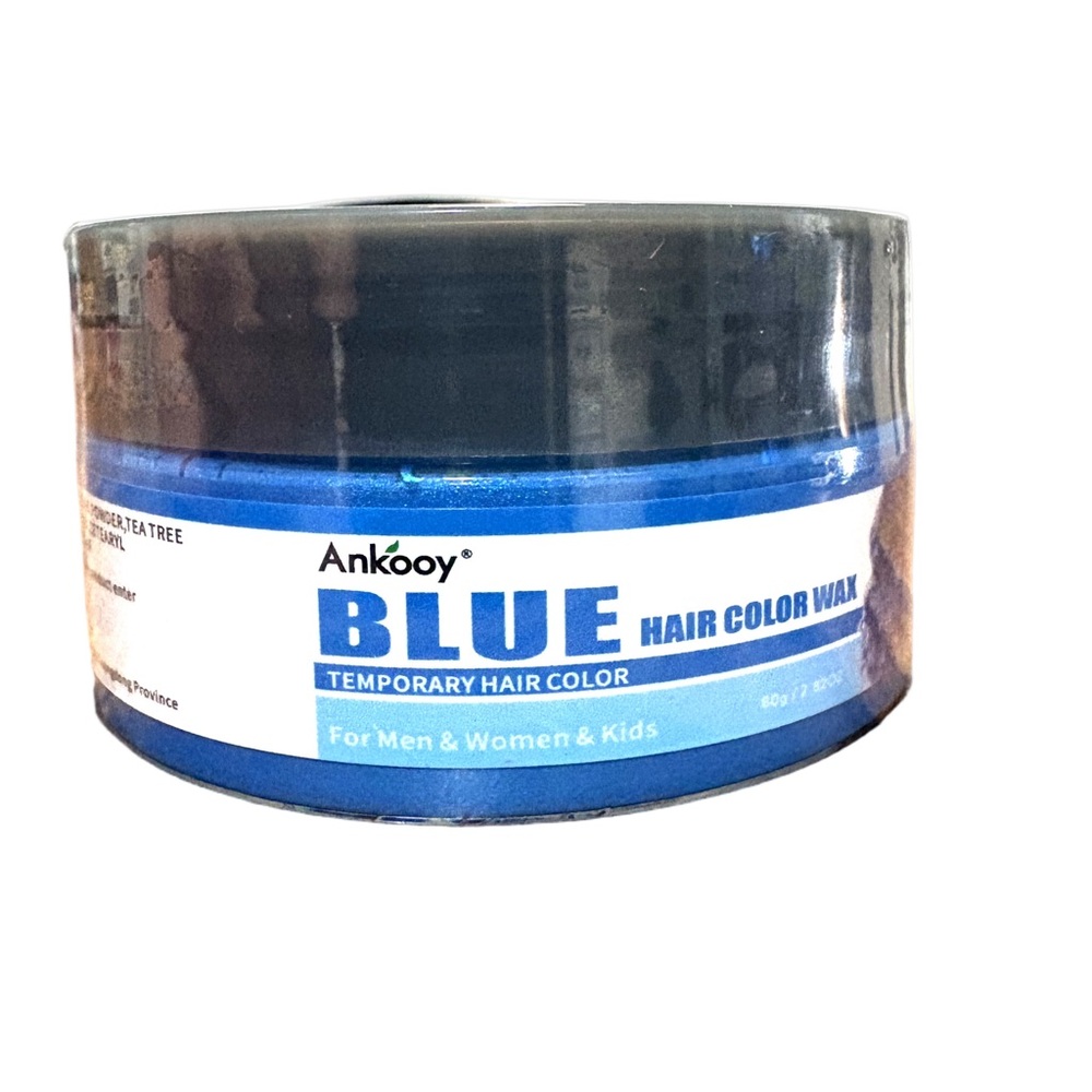 Ankooy Blue Temporary Hair Color Wax | For Men, Women & Kids | 120g